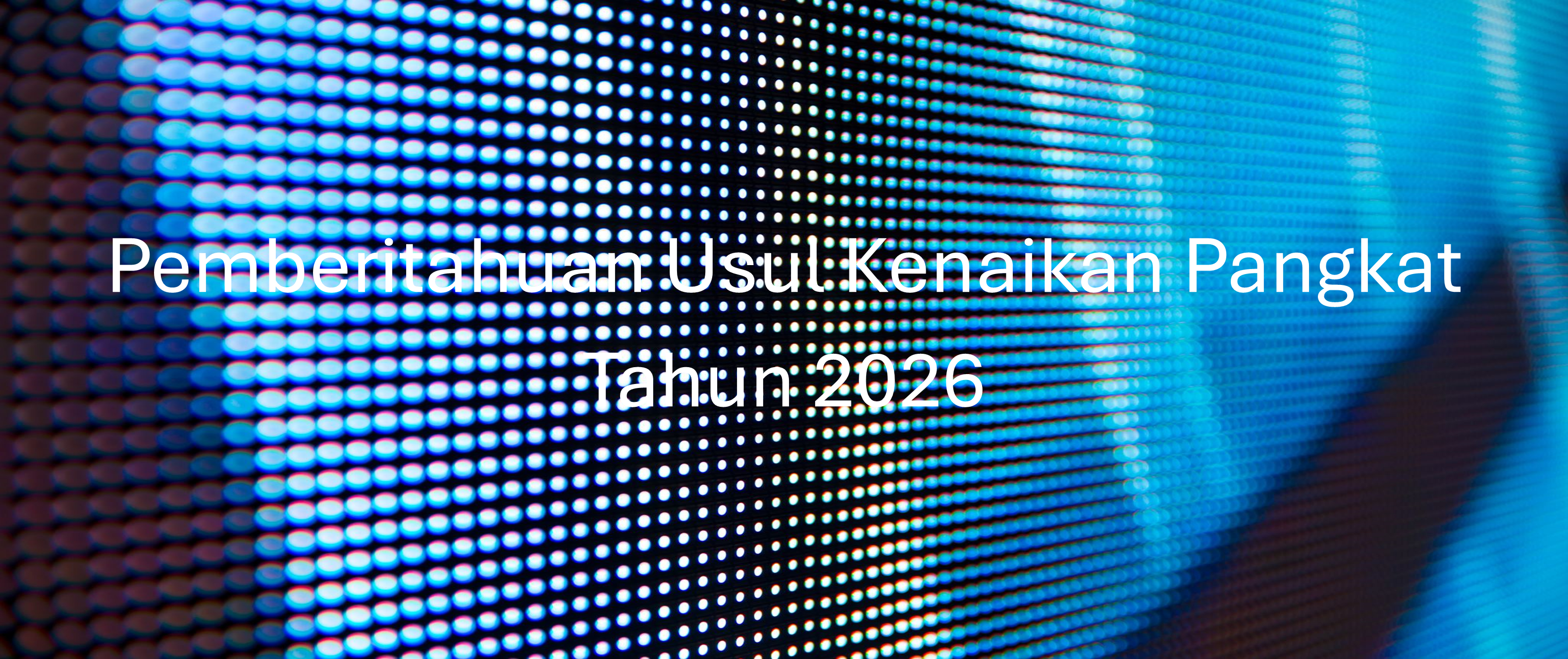 pemberitahun kenaikan pangkat